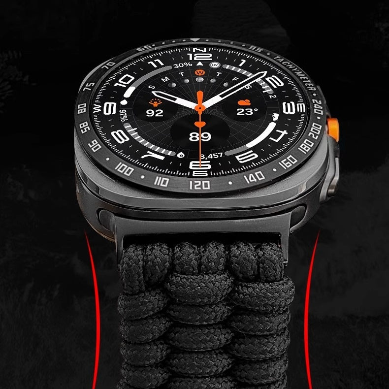 PeakGuard nylon geweven band voor Galaxy Watch Ultra