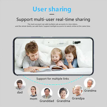 Mini Câmera WiFi com Visão Noturna para Monitorização de Casa e Animais em Movimento