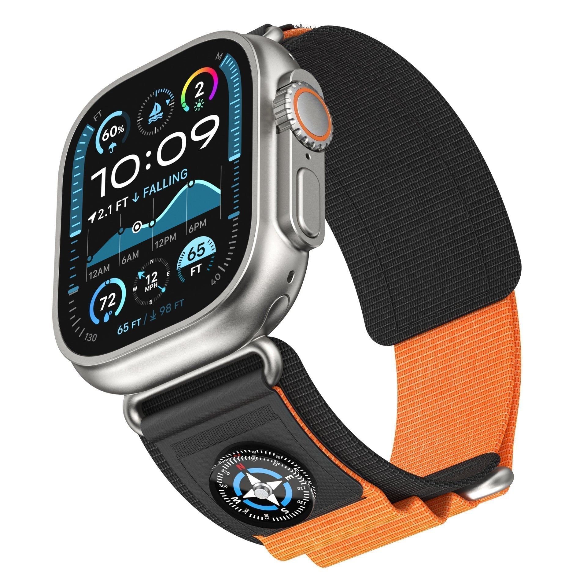 Cinturino TerraWeave Compass in Nylon con Anello per Apple Watch