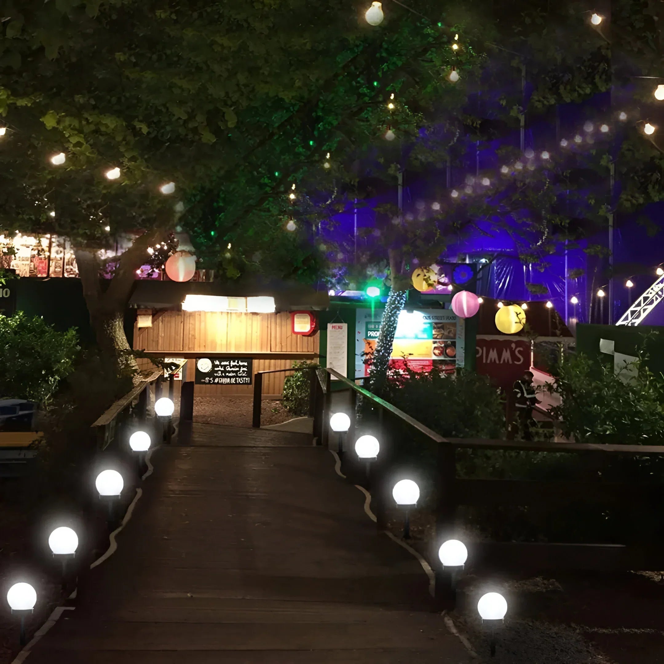 LumiGlobe 3 kusy vodotěsných solárních lamp na cesty pro venkovní chodníky a zahrady