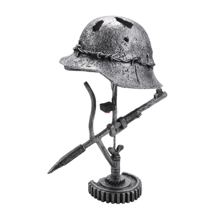 AntiqueLume Steel Helmet Lamp For Historic Home Decor
