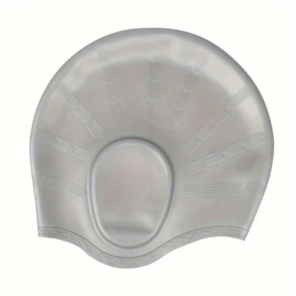 AureaSilk Long Hair Cap Made From Silicone With Built-In Ear Pockets
