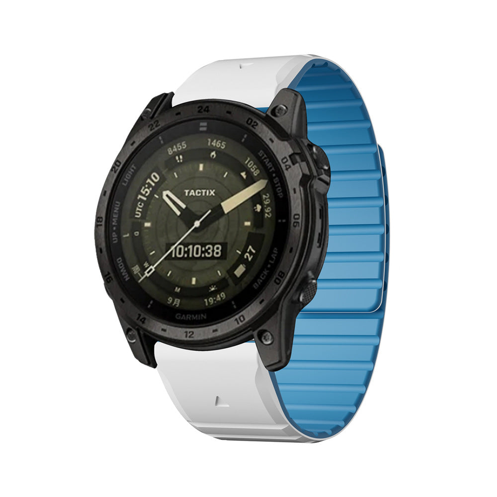 LumaFlex Çift Renkli Silikon Manyetik Kayış Garmin Saat İçin