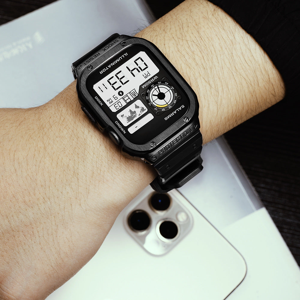 Apple Watch用 ApexFlex シリコンバンドとスチールケース