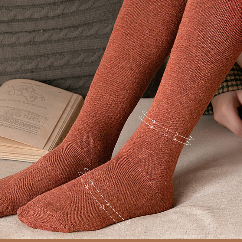 Cozy Over-The-Knee Wool Stockings For Women And Girls