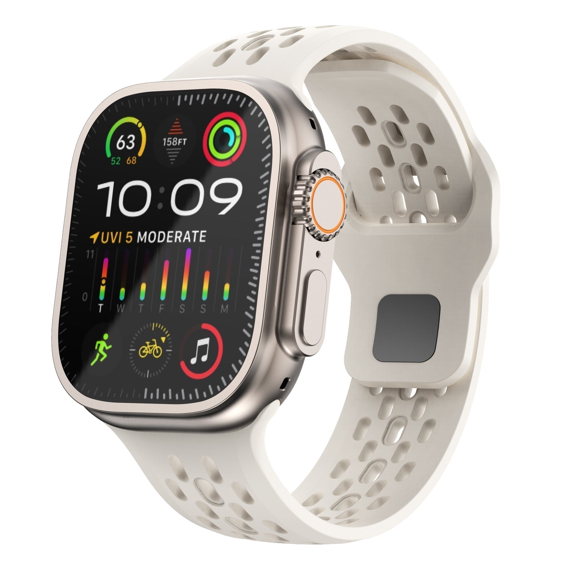 NovaFlex FKM prodyšný pásek pro Apple Watch Comfort
