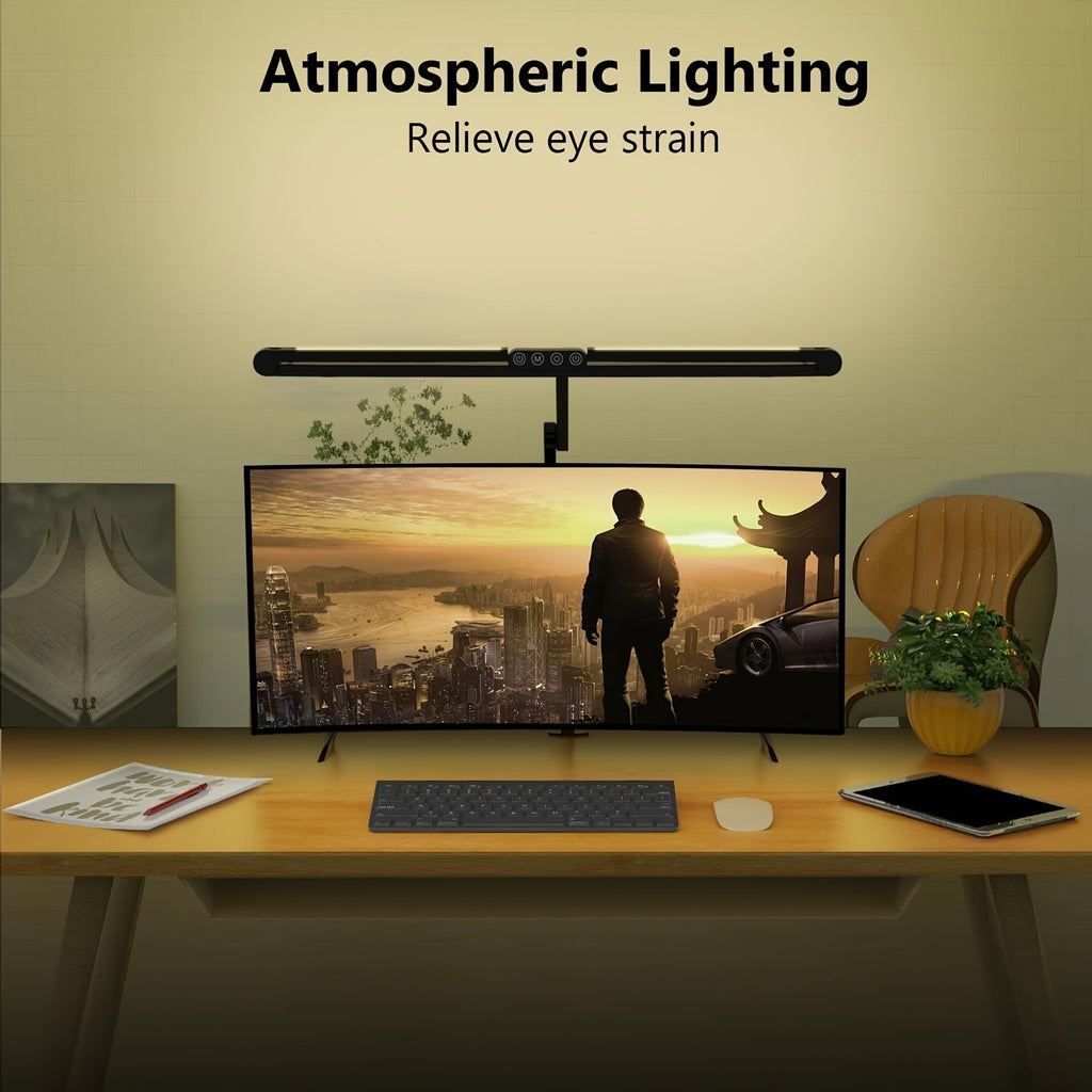 Lumiclamp 24W Ayarlanabilir LED Masa Lambası, Odaklanmış Çalışma İçin Kelepçeli