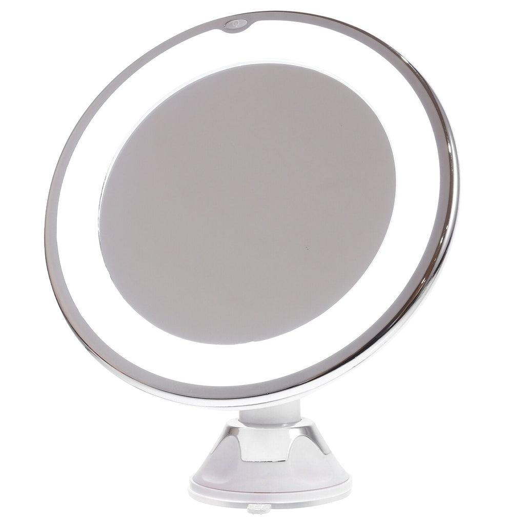 Espejo LED con aumento de 10x y rotación de 360 grados para detalles de cerca