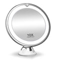 Espejo LED con aumento de 10x y rotación de 360 grados para detalles de cerca