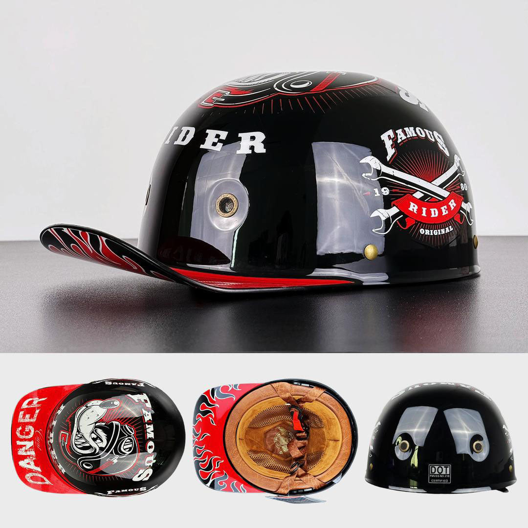 AstraCap Pro hivatalos verzió baseball stílusú motoros sisak, ECE és DOT tanúsítvánnyal