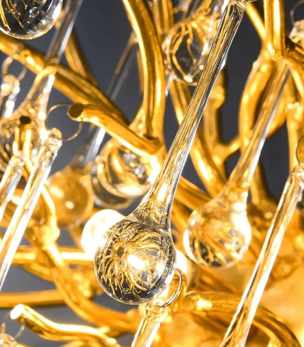 Aurora Crystal Chandelier With Customizable Lighting Elegance