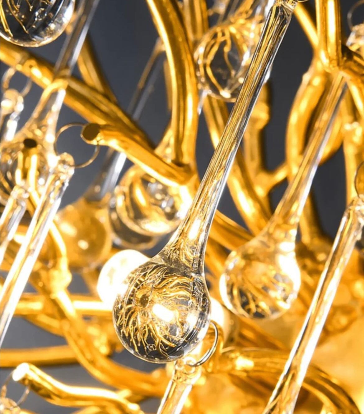 Aurora Crystal Chandelier With Customizable Lighting Elegance