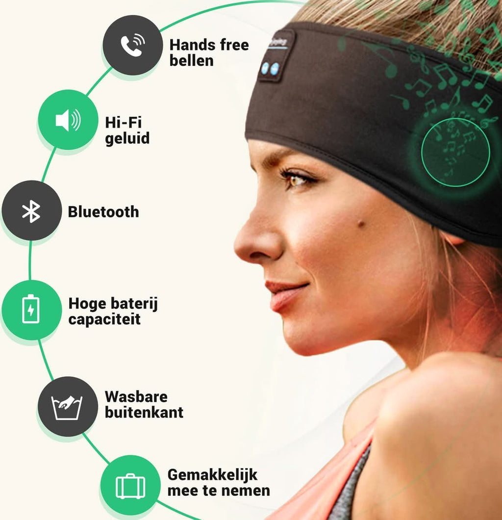 NebulaSound Bluetooth Uyku Bandı Rahat Uyku ve Derin Rahatlama İçin