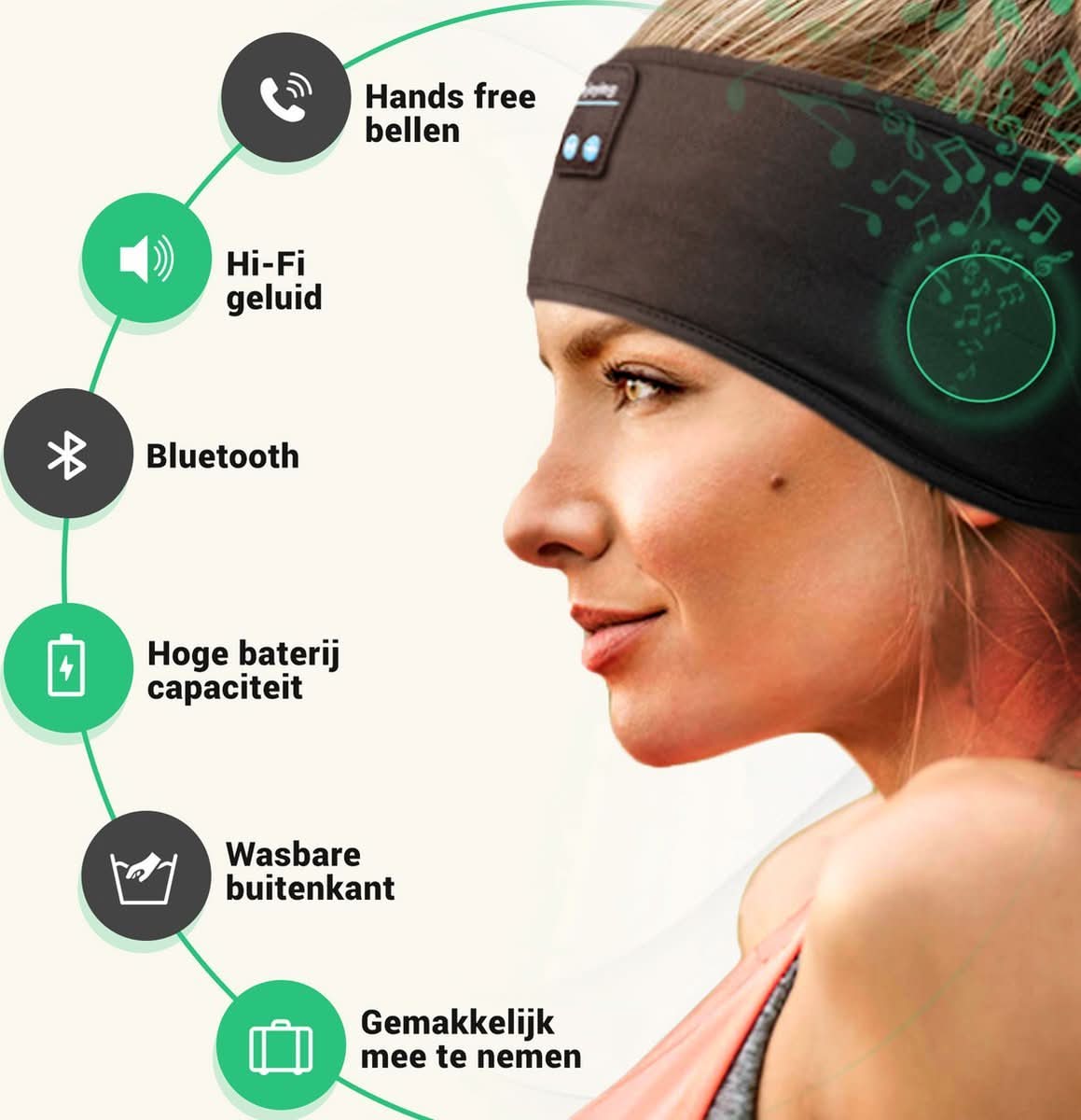 NebulaSound Bluetooth Uyku Bandı Rahat Uyku ve Derin Rahatlama İçin