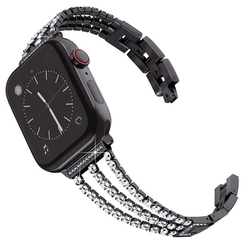 LumaLink diamantarmbånd for smartklokke i rustfritt stål