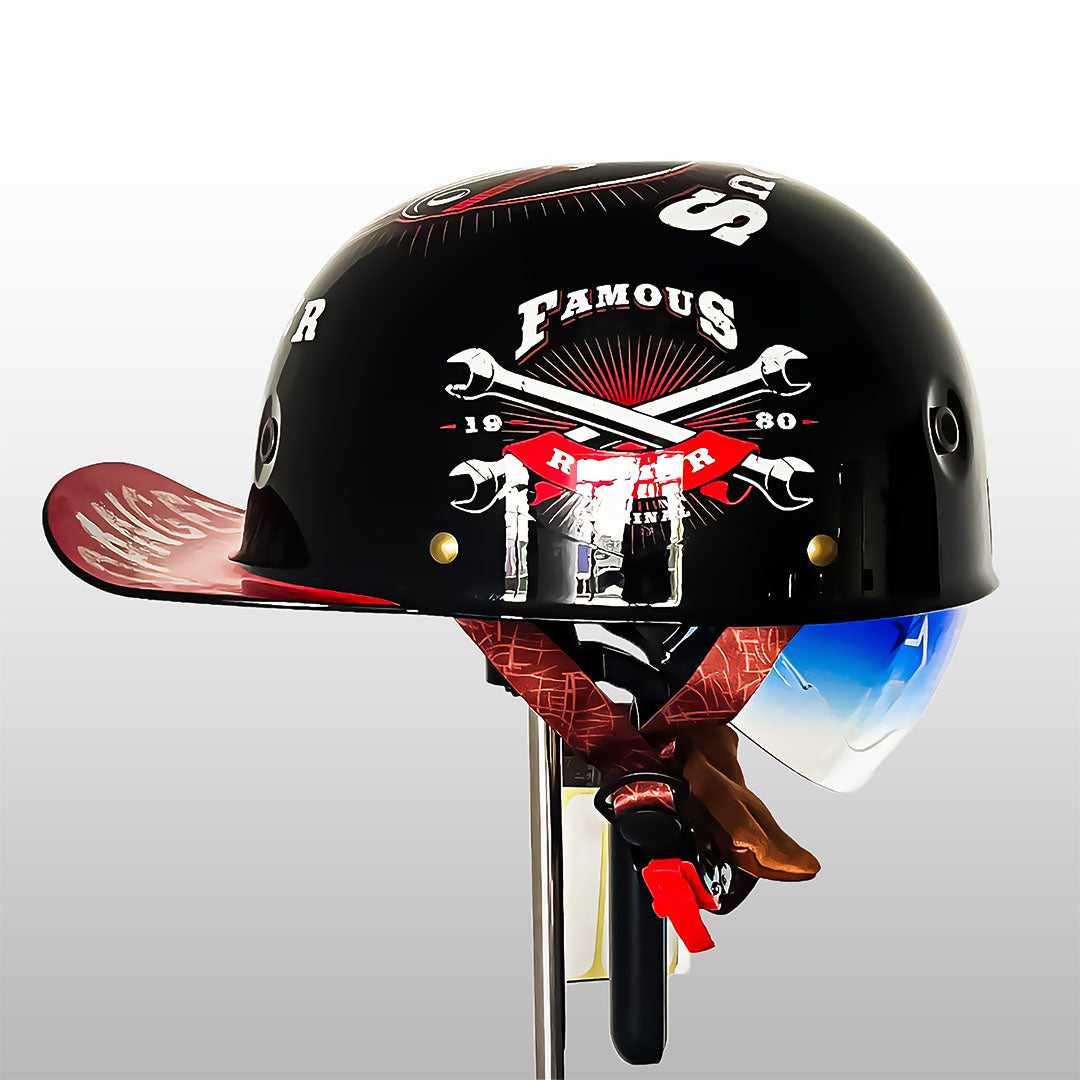 AstraCap Pro hivatalos verzió baseball stílusú motoros sisak, ECE és DOT tanúsítvánnyal