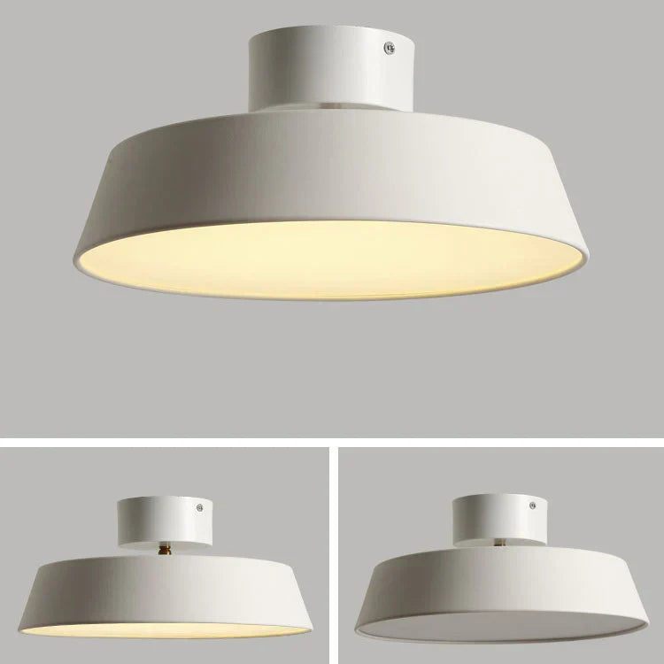 Plafonnier LED rond fin nordique Nordia pour espaces de vie