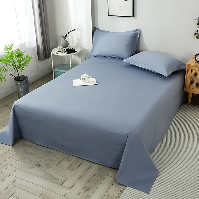 SereneLoom Flat Sheet In Organic Cotton With Soft And Breathable Comfort