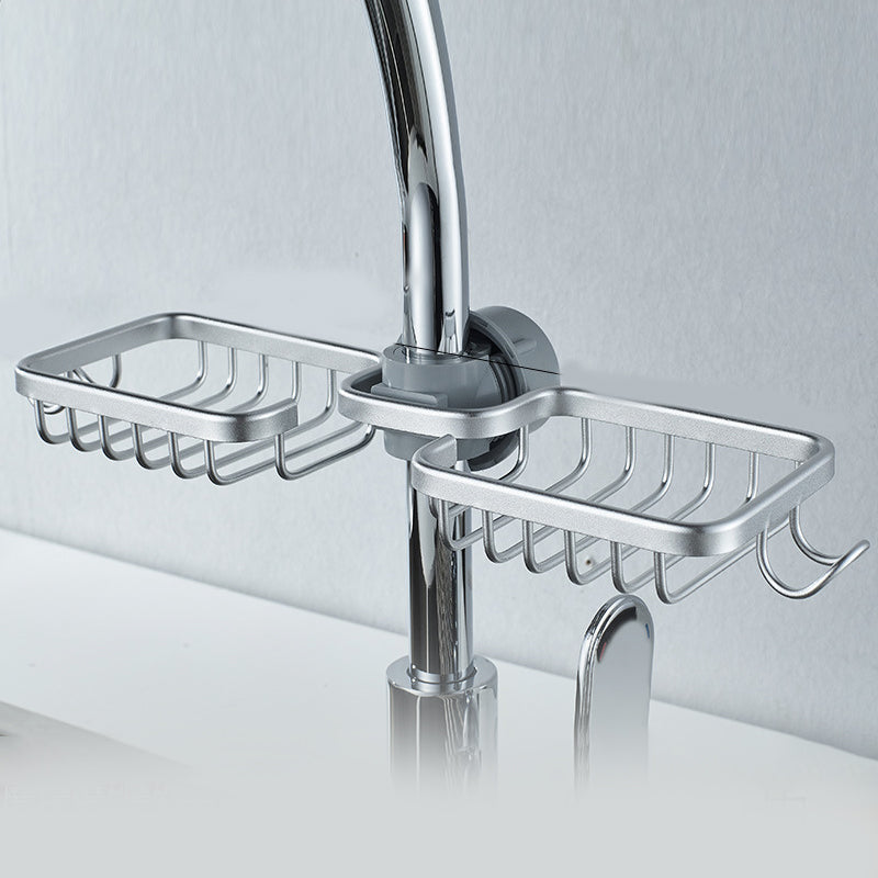 Stainless Aluminium Shower Holder In Silver Or Black No Drilling