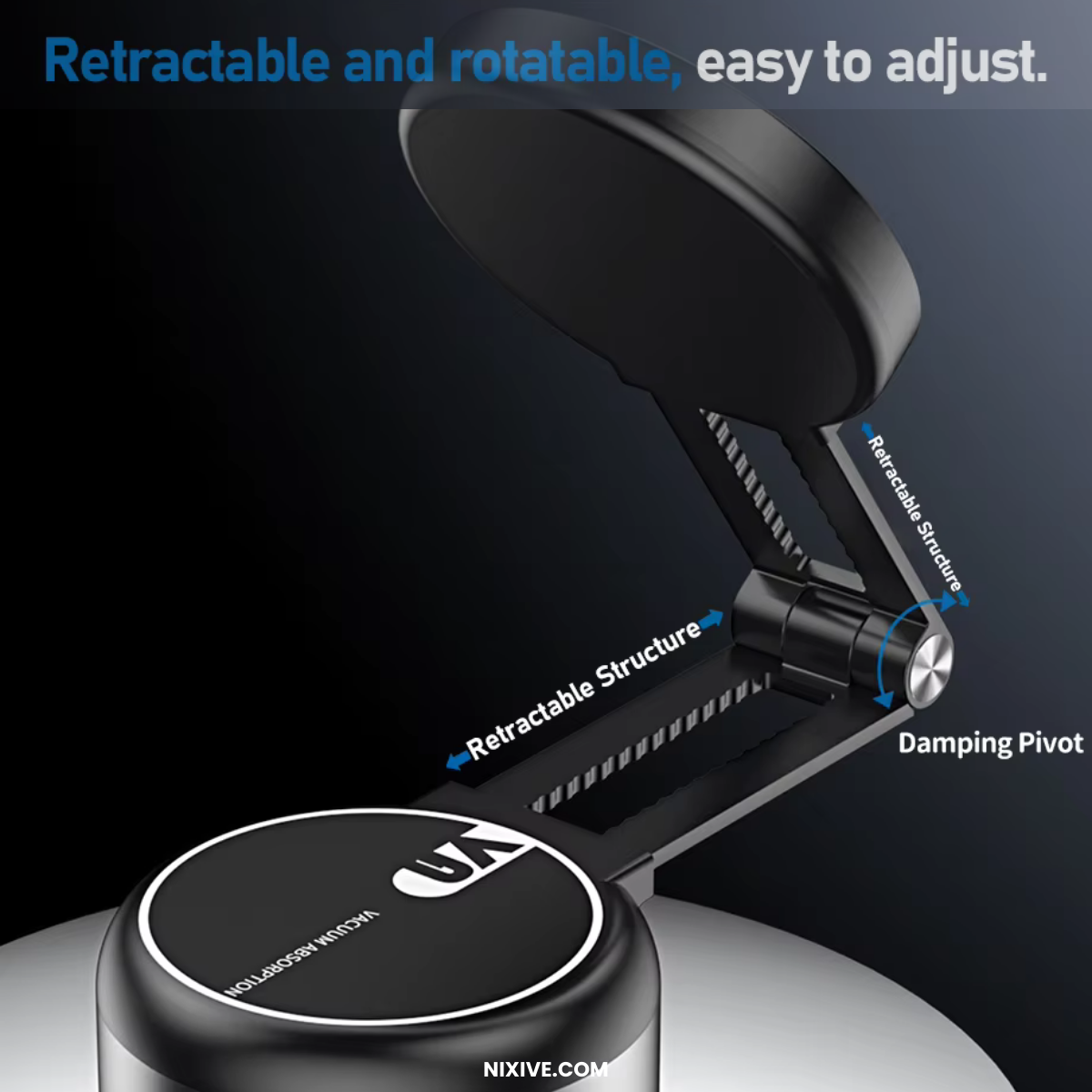 GripNova 360 Phone Mount With Strong Suction For Fast Secure Positioning