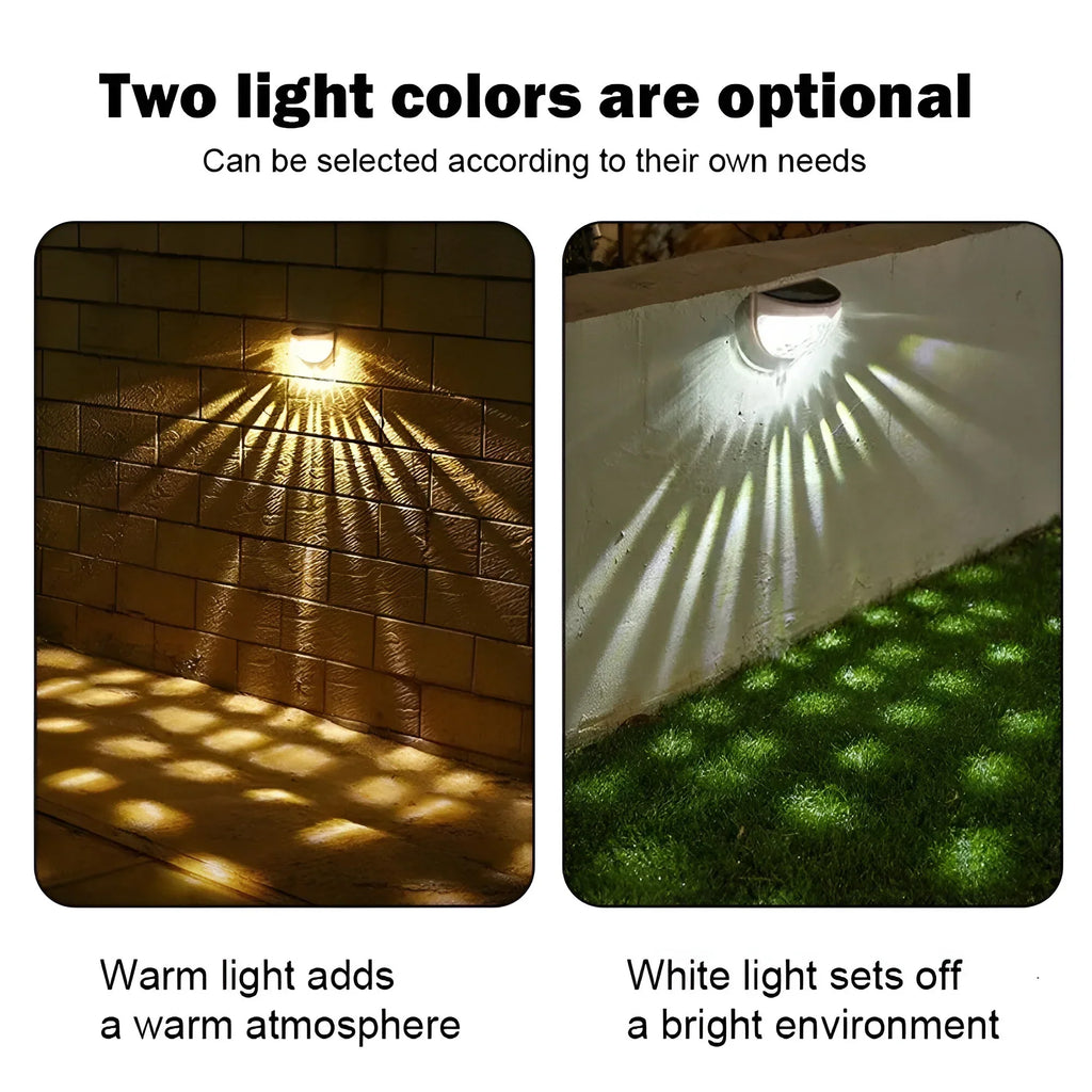 Luce solare da parete per giardino LumiWall per patio e recinzione