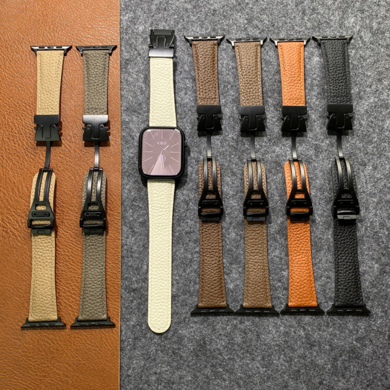 NovaTrail lærrem med magnetisk spenne for Apple Watch