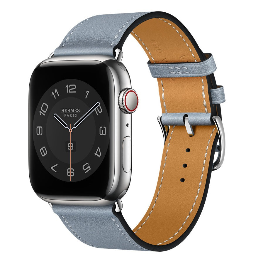 Cinturino Crescent in vera pelle cucito a mano per Apple Watch