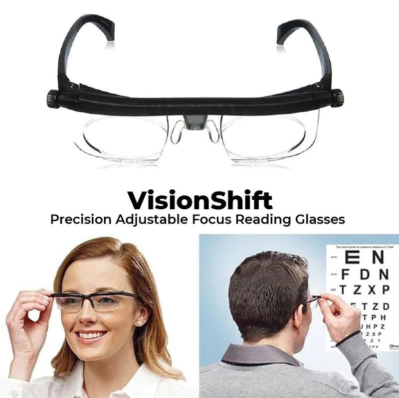 VisionShift Adjustable Focus Glasses For Everyday Reading And Vision Clarity