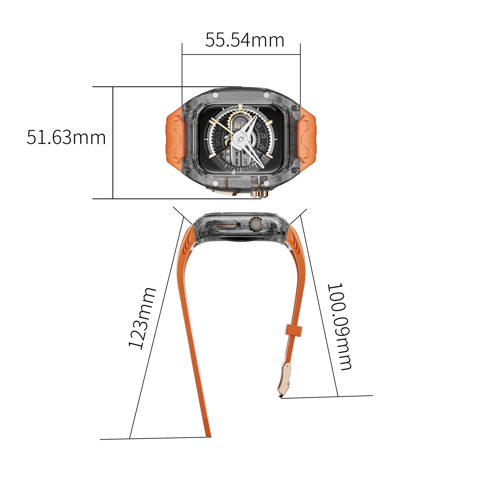 IceNova Pouzdro na Apple Watch Série Polykarbonát Silikon