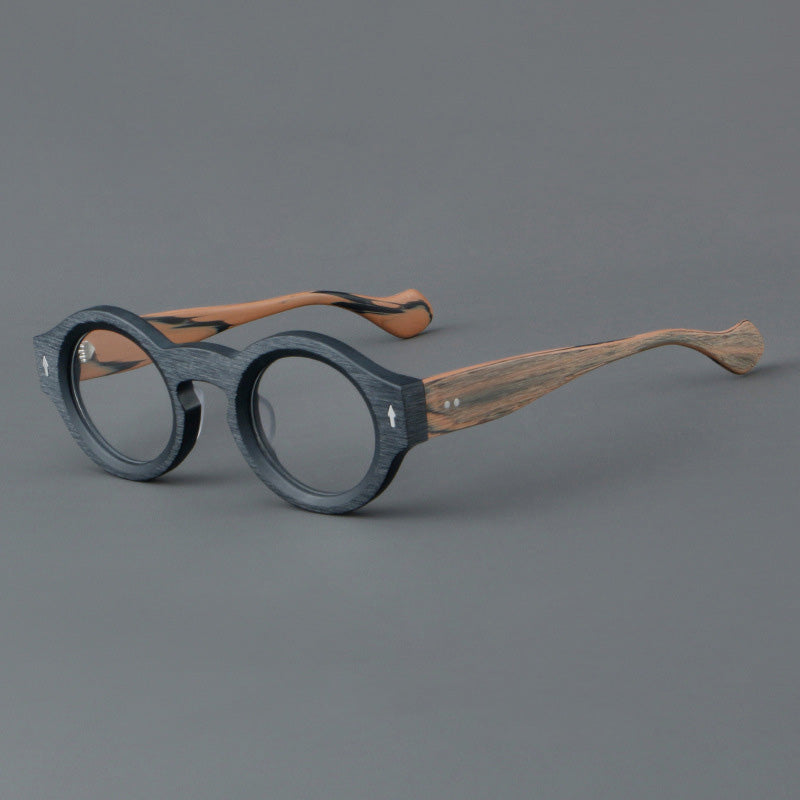 Unisexowe okulary w stylu vintage z oprawkami z acetatu, lekkie i regulowane, certyfikat CE