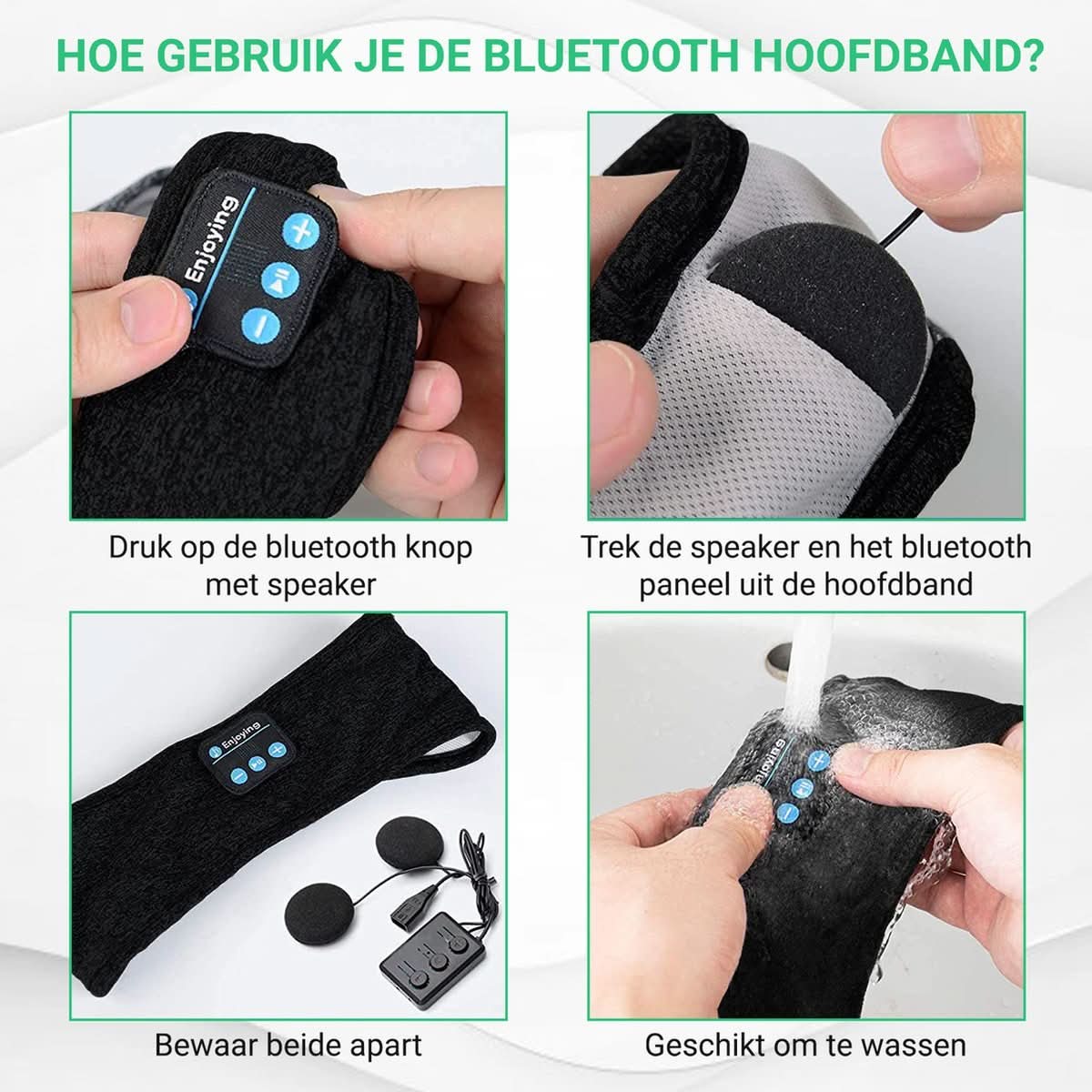 NebulaSound Bluetooth Uyku Bandı Rahat Uyku ve Derin Rahatlama İçin