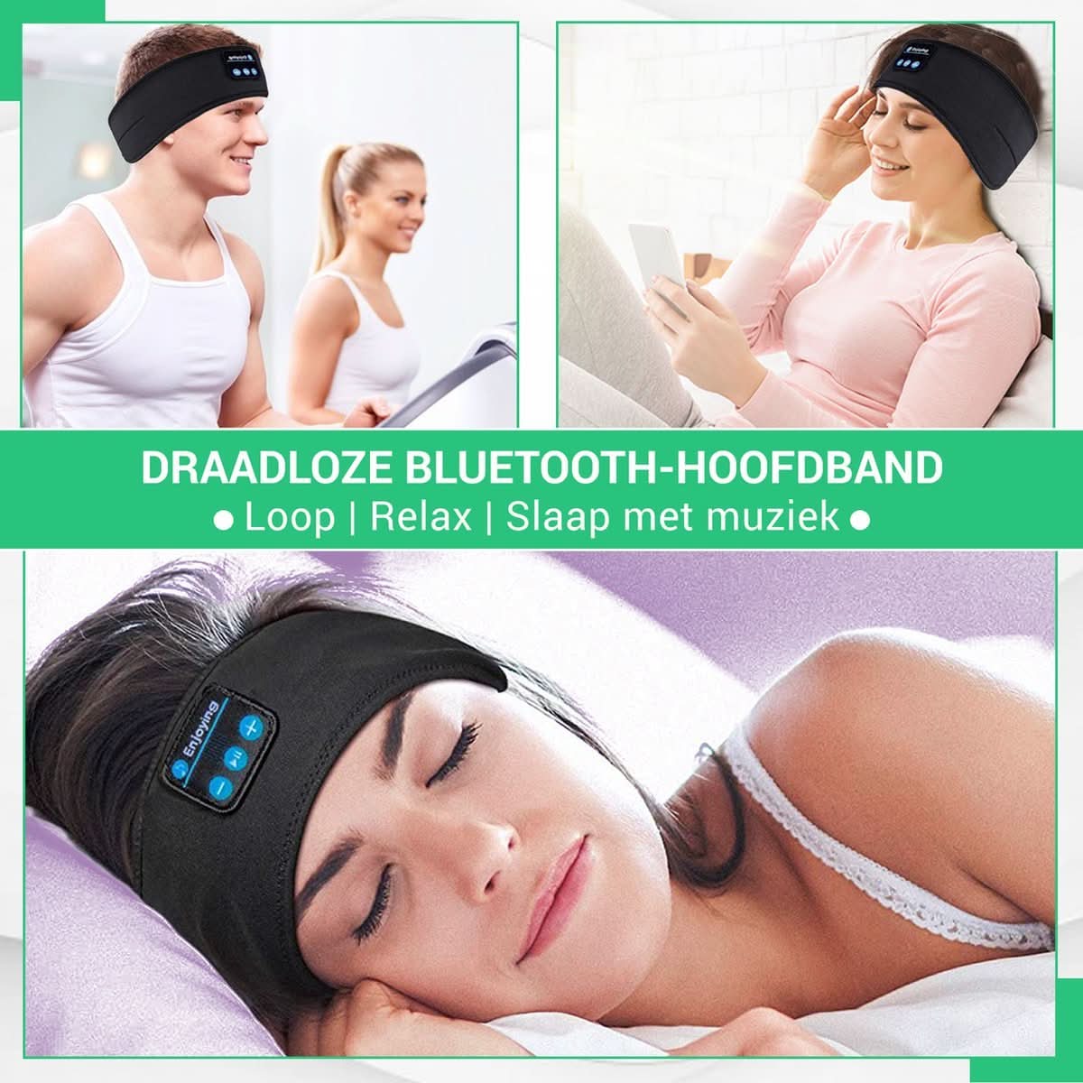 NebulaSound Bluetooth Uyku Bandı Rahat Uyku ve Derin Rahatlama İçin