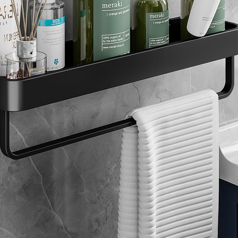 Kit de herrajes moderno para organizador de baño de aluminio para baños domésticos