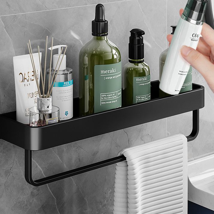 Kit de herrajes moderno para organizador de baño de aluminio para baños domésticos