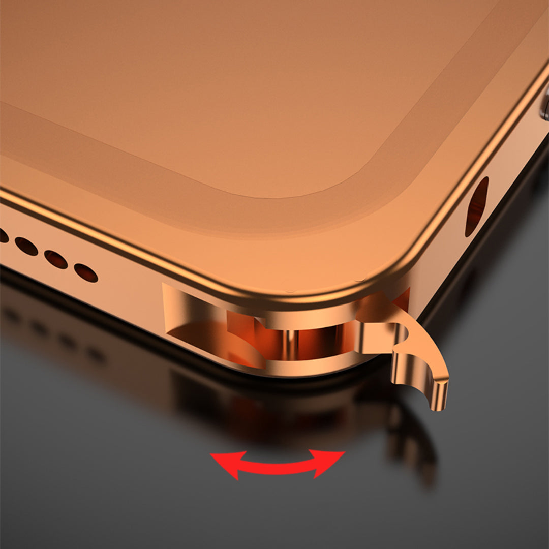 iPhoneおよびその他のデバイス用AeroGuardアルミニウムMagSafeバンパーケース