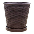 WeaveGrow Pot: Woven Style Planter For Elegant Indoor And Outdoor Decor