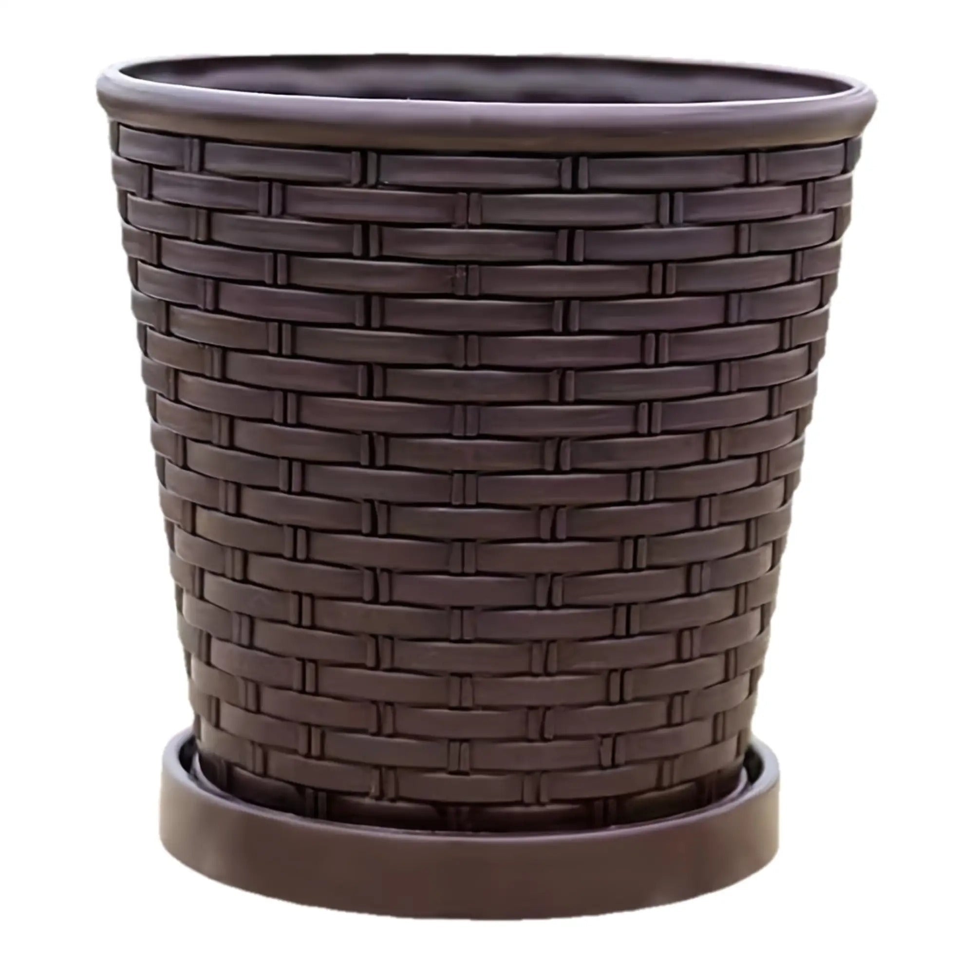 WeaveGrow Pot: Woven Style Planter For Elegant Indoor And Outdoor Decor