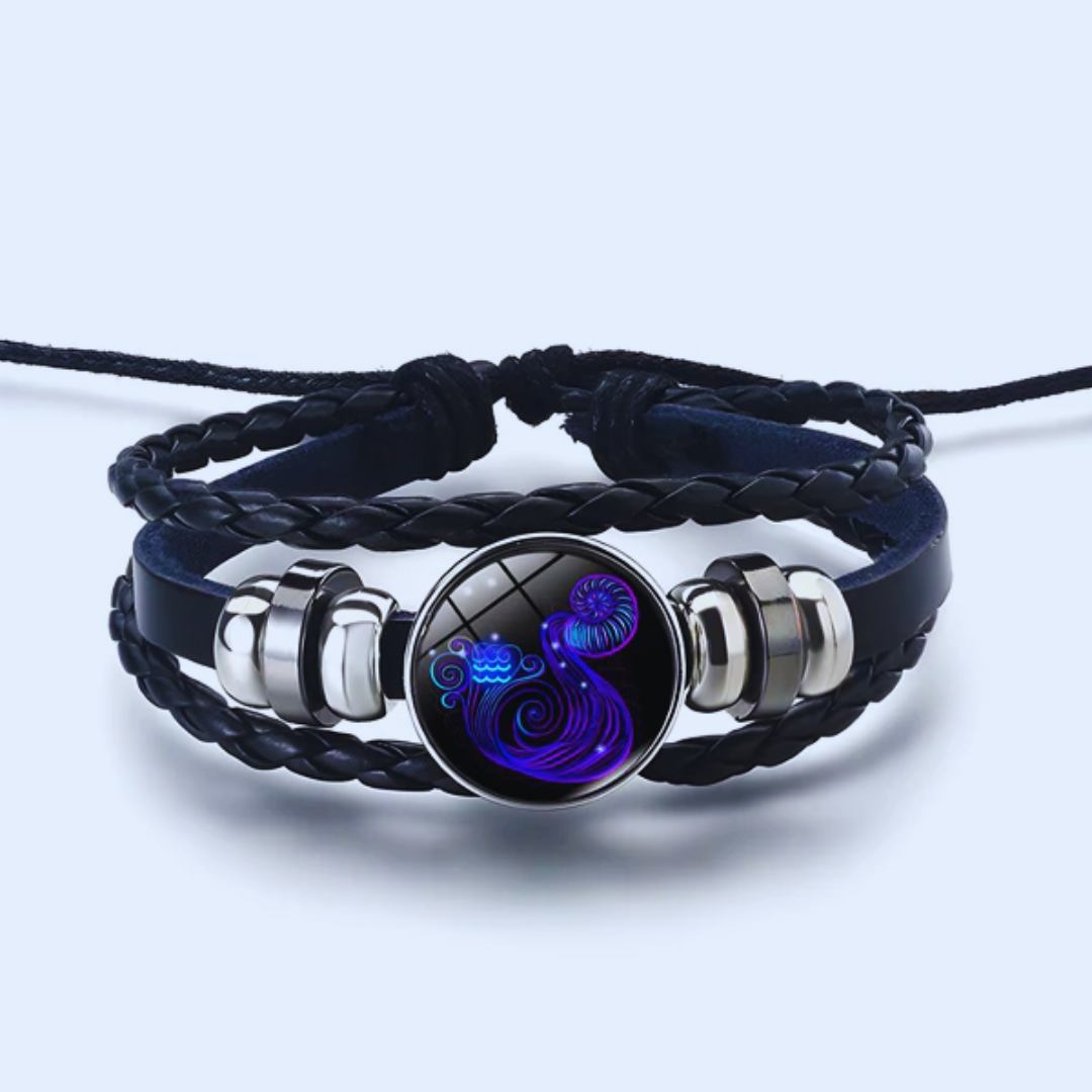 Zodiac-Armband für tägliche Ruhe und Ausgeglichenheit, fördert Frieden und Glückseligkeit