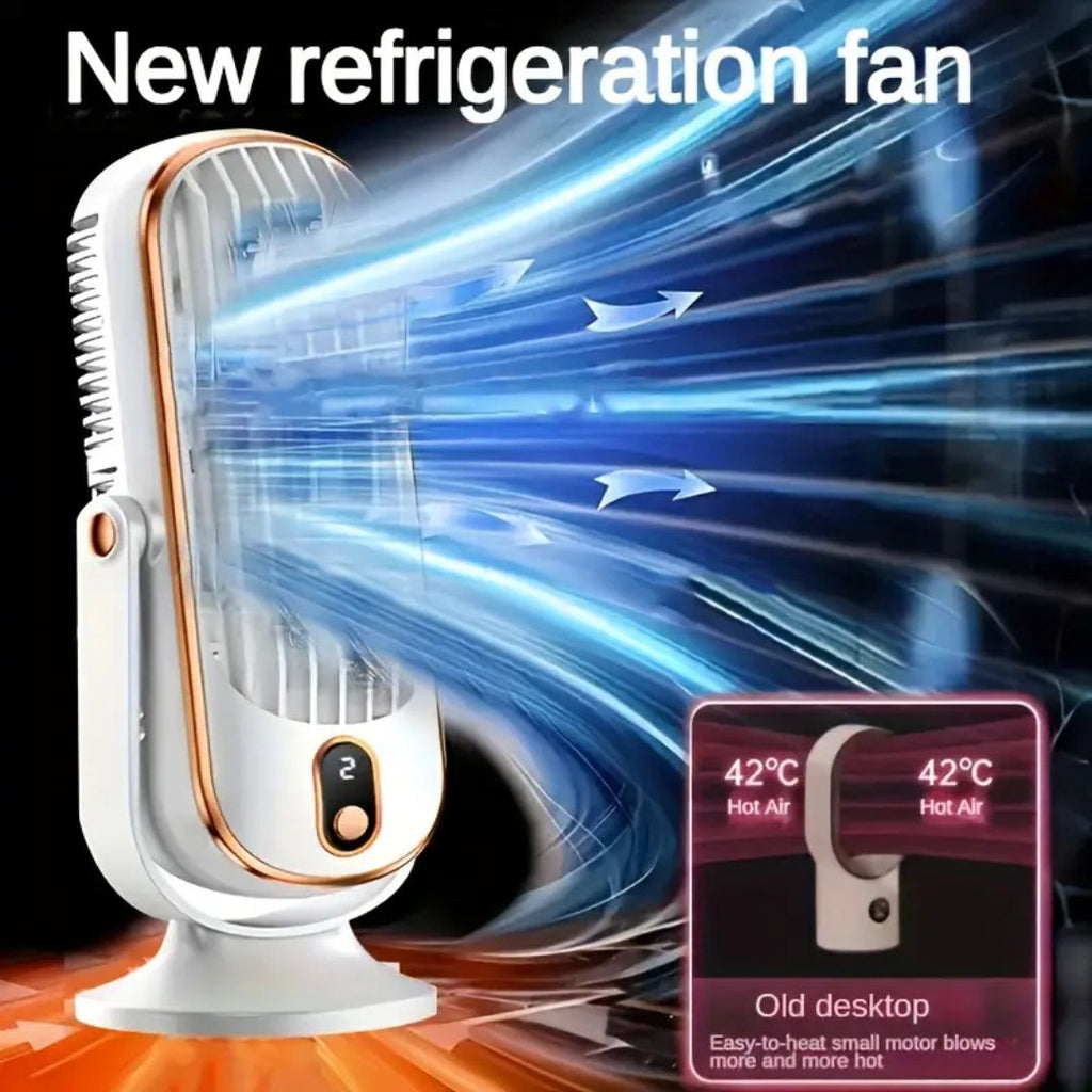 LumaBreeze Quiet USB Fan With Rechargeable Battery For Home And Office