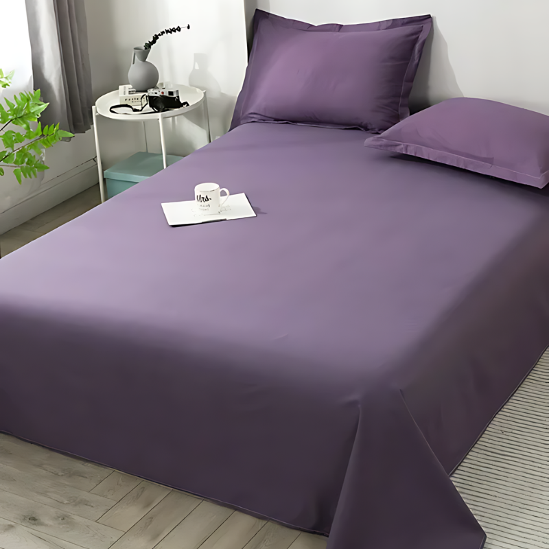SereneLoom Flat Sheet In Organic Cotton With Soft And Breathable Comfort