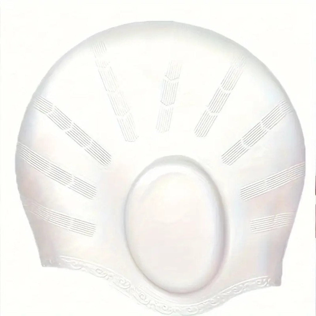 AureaSilk Long Hair Cap Made From Silicone With Built-In Ear Pockets