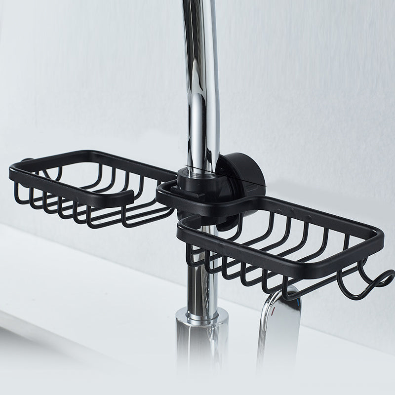 Stainless Aluminium Shower Holder In Silver Or Black No Drilling