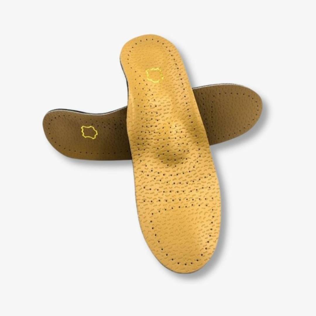 LeatherGuard Orthopedic Leather Shoe Insole | Shock Absorption - Arch Support - Comfortable Insole - Foot Pain Relief - Moisture Wicking