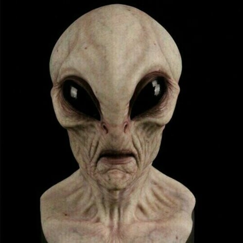 Realistic Alien Mask – Latex and Silicone Halloween Mask for Cosplay and Parties