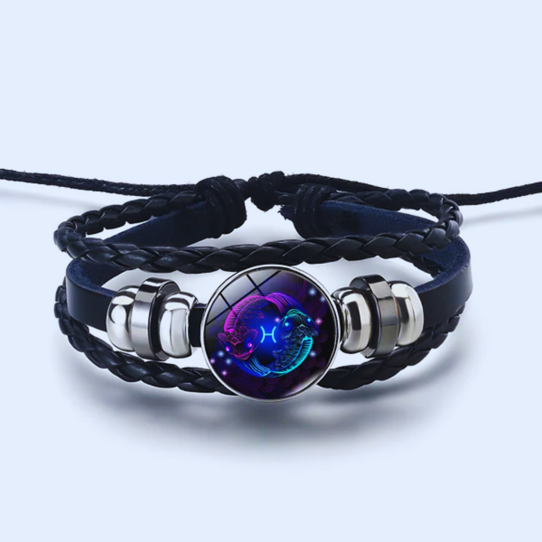 Zodiac-Armband für tägliche Ruhe und Ausgeglichenheit, fördert Frieden und Glückseligkeit