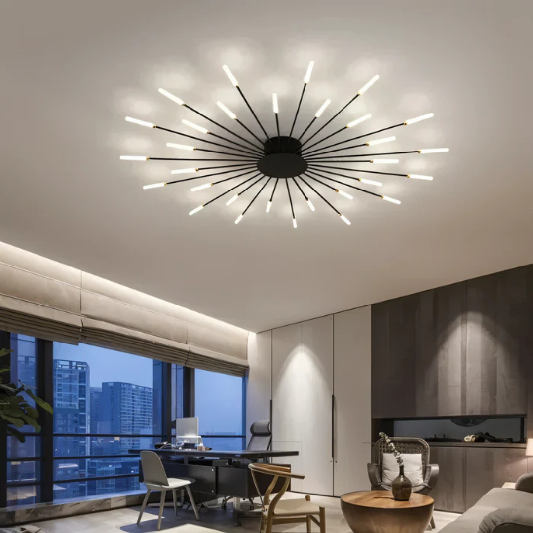 AstraGlow Luxe spiraalinen LED-kattovalaisin olohuoneeseen
