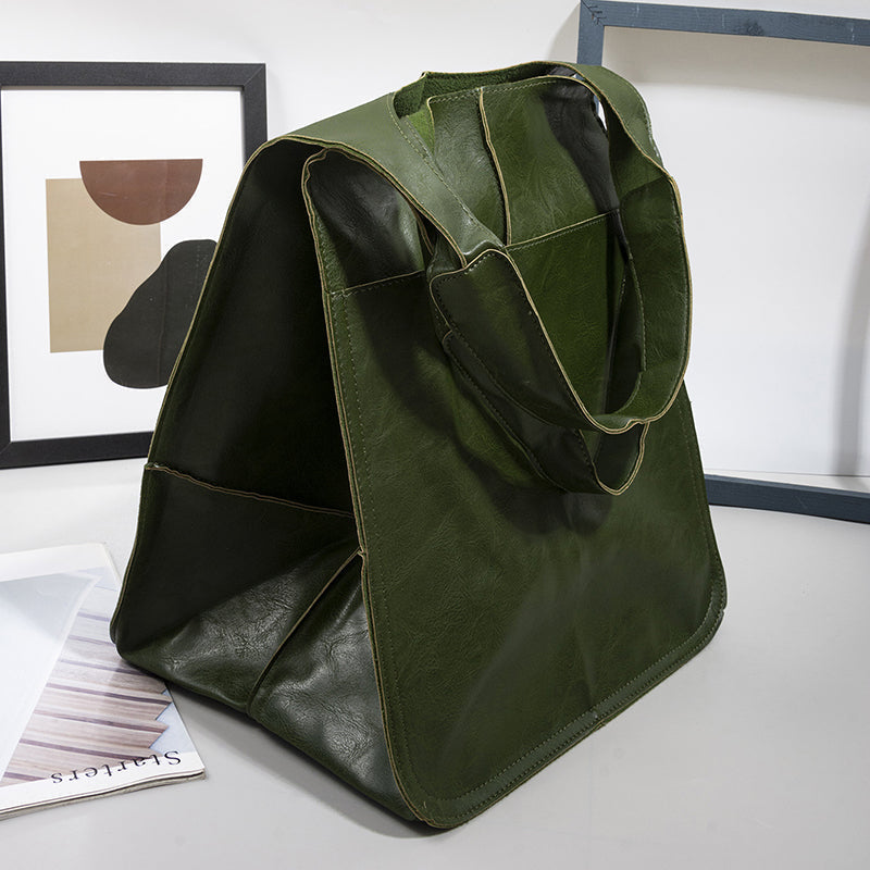 Elegant Leather Tote For Daily Essentials And Everyday Use