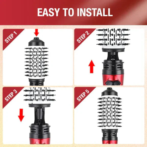 AeroGlow Hairbrush 3-In-1 For Effortless Styling And At-Home Results
