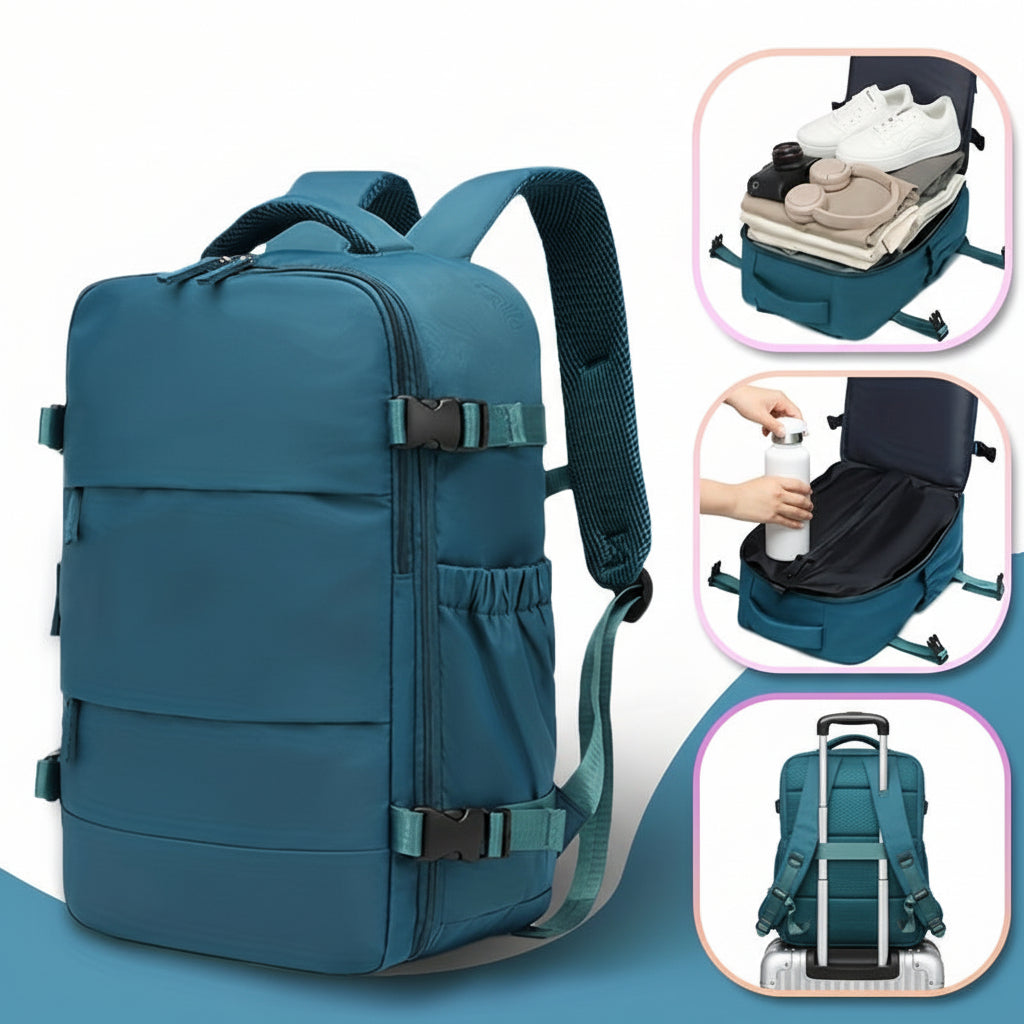 Set de mochila de viaje con aspiradora PackSmart para hombres, mujeres y estudiantes