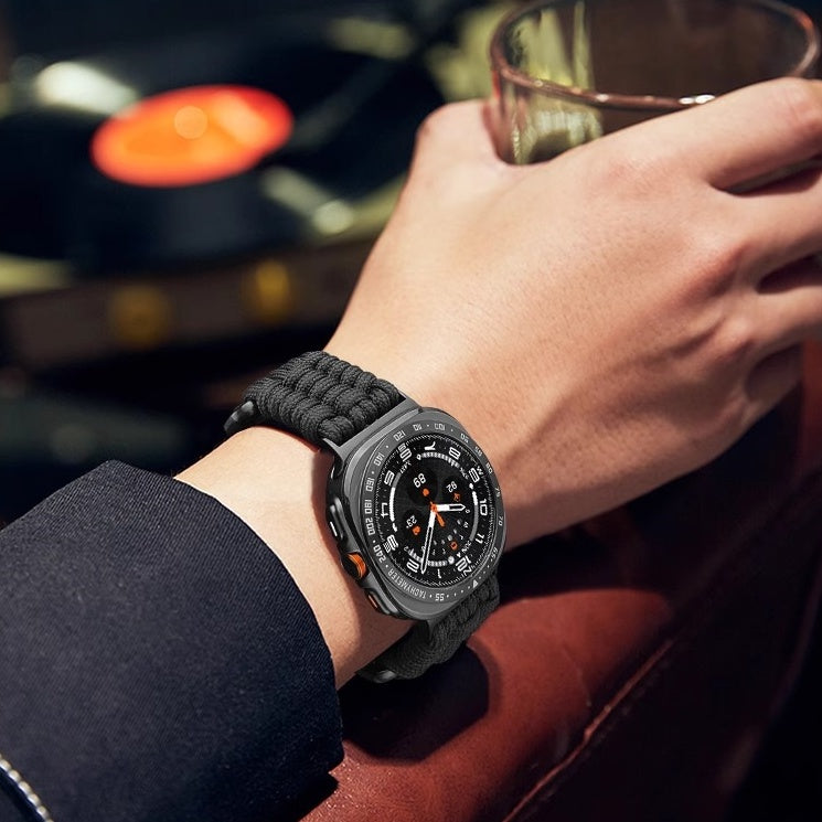 PeakGuard nylon geweven band voor Galaxy Watch Ultra